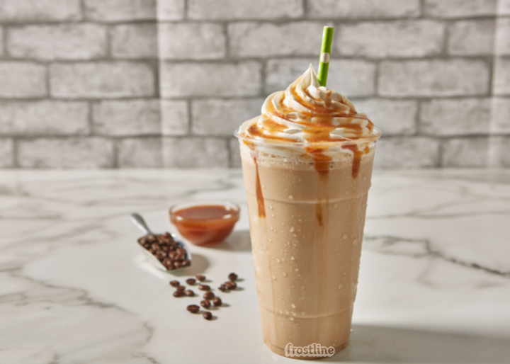 Frostline® Salted Caramel Flavored Soft Serve Mix, Artificially Flavored